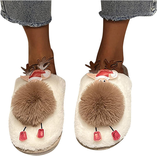 Slippers for Women Indoor,Womens Memory Foam Fur Fluffy Slippers Fuzzy Slippers Slide House Outdoor Slippers Shoes